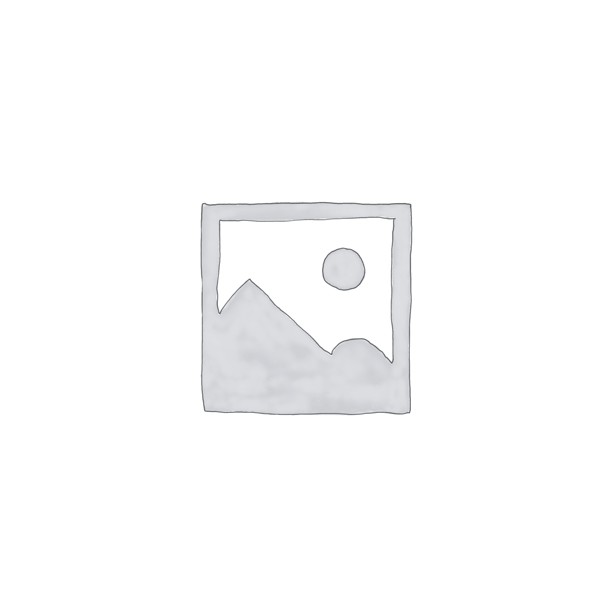 A placeholder image which is a square with a white shape on it