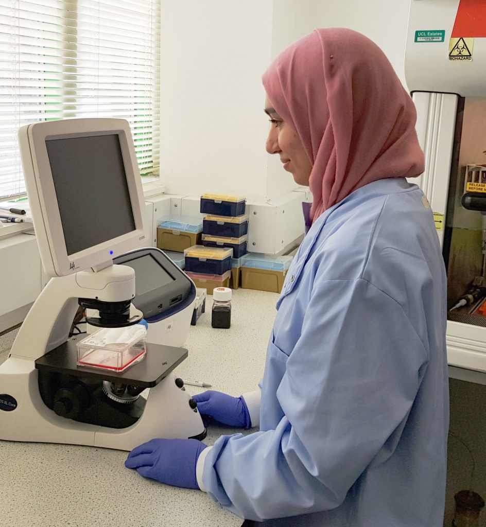 Hajrah Sarkar in the Lab