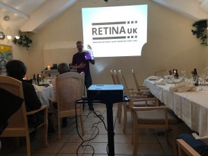 Steve Bate talking to the group