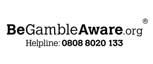 Gamble Aware logo and helpline number: 0808 8020 133