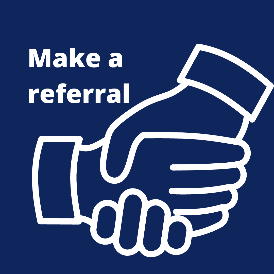 Make a referral along with a handshake