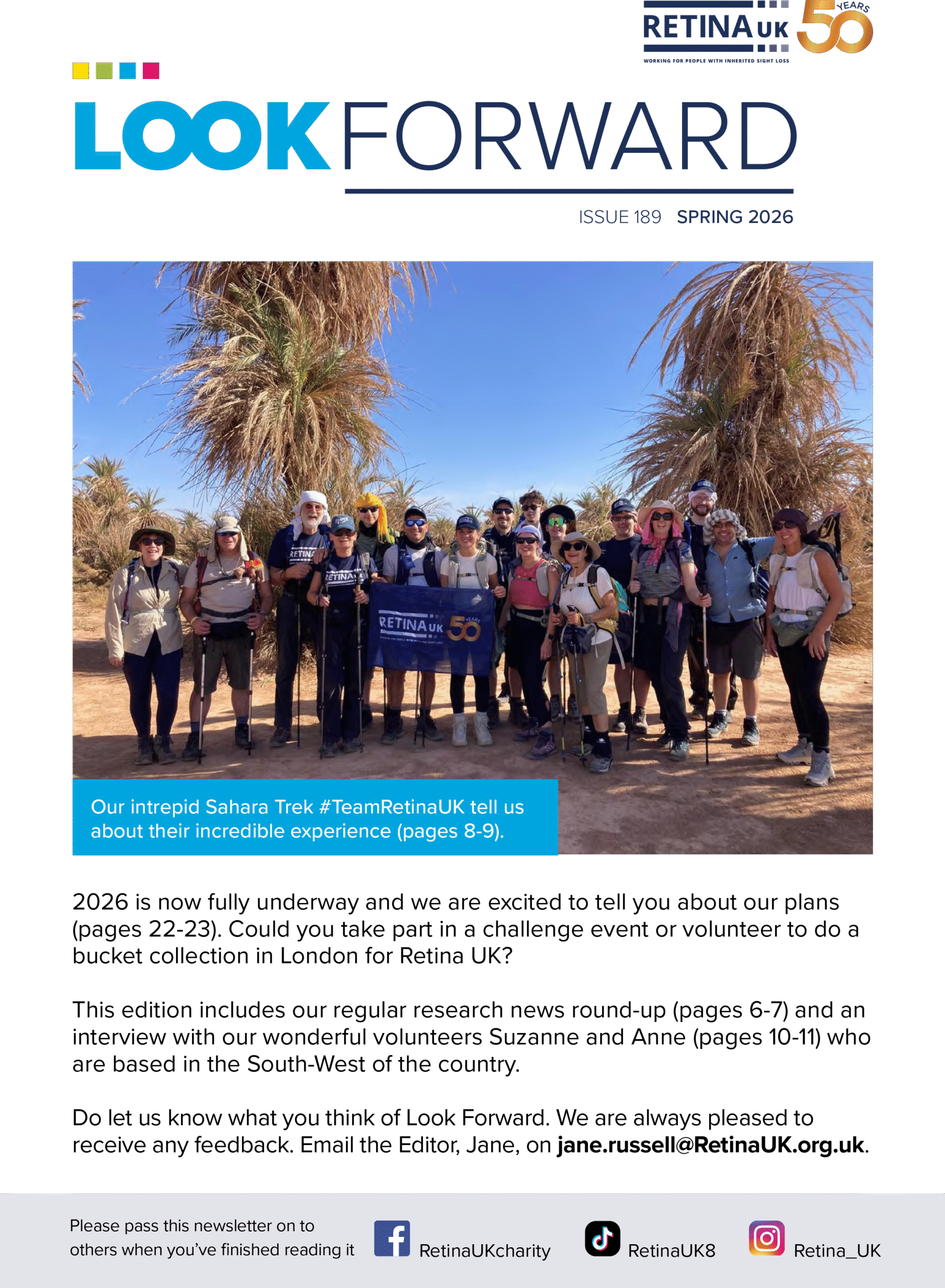 The cover of the Spring 2026 edition of Look Forward